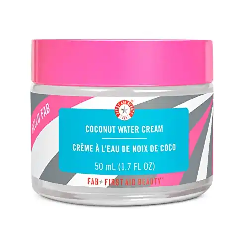 First Aid Beauty Hello FAB Coconut Water Cream Lightweight, Oil-Free Face Moisturizer 1.7 oz.