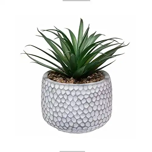 CADNLY Small Fake Plants in Pot Artificial Succulents Plant for Desk Faux Plants Indoor Modern Farmhouse Plants Artificial Decor Potted Small Plants Decor for Bedroom Bathroom Offi...