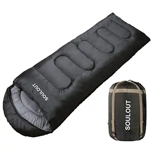 3-4 Season Portable Waterproof Envelope Sleeping Bag for Adults & Kids For Traveling, Camping, Hiking