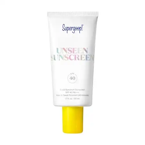 Supergoop! Unseen Sunscreen - SPF 40-1.7 fl oz - Invisible, Broad Spectrum Face Sunscreen - Weightless, Scentless, and Oil Free - For All Skin Types and Skin Tones