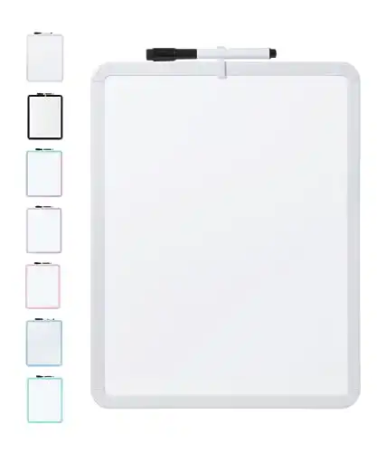 Mr. Pen- Dry Erase Board, 14 x 11 with a Black Dry Erase Marker, Small Mini White Board for Kids, Students