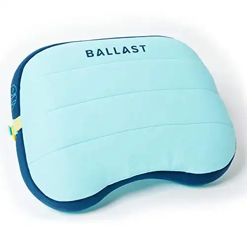 Ballast Beach Pillow Inflatable Beach Pillow, Camping Pillow, Pool Pillow, Ultra Soft and Durable Pillow That Won t Blow Away on Windy Beaches (Island Paradise)