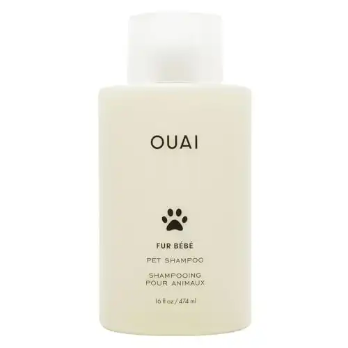 OUAI Fur Bébé Pet Shampoo, Mercer Street Scent - Dog Shampoo and Coat Wash for Hydrating, Cleansing and Adding Shine to Pet Hair - Pet Supplies by OUAI (16 Fl Oz)