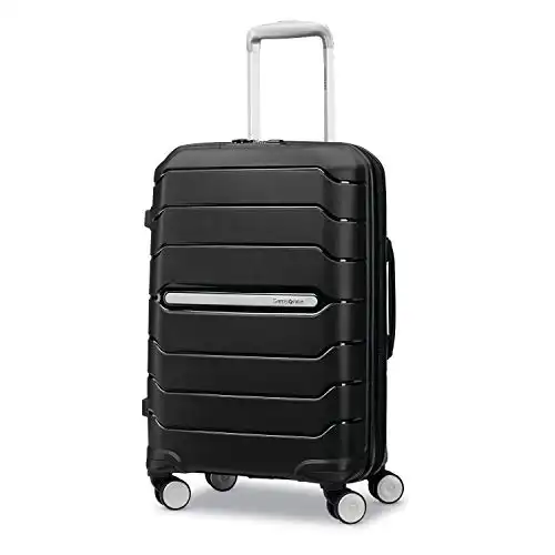 Samsonite Freeform Hardside Expandable with Double Spinner Wheels, Carry-On 21-Inch, Black