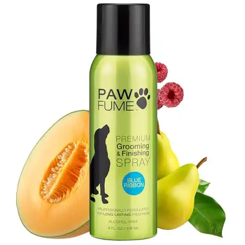 PAWFUME Premium Grooming Spray Dog Spray Deodorizer Perfume for Dogs - Dog Cologne Spray Long Lasting Dog Sprays - Dog Perfume Spray Long Lasting After Bath- Dog deodorizing Spray (Blue Ribbon)