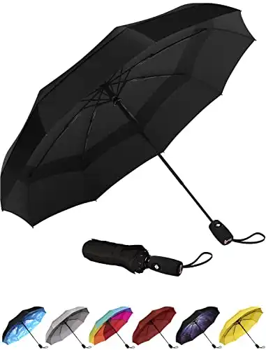 Repel Umbrella The Original Portable Travel Umbrella - Umbrellas for Rain Windproof, Strong Compact Umbrella for Wind and Rain, Perfect Car Umbrella, Golf Umbrella, Backpack, and On-the-Go