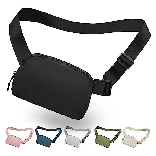 viewm Belt Bag for Women, Waterproof Fanny Packs for Women Men Fanny Pack Crossbody Bags for Women with Adjustable Strap for Travel Fitness Running Hiking