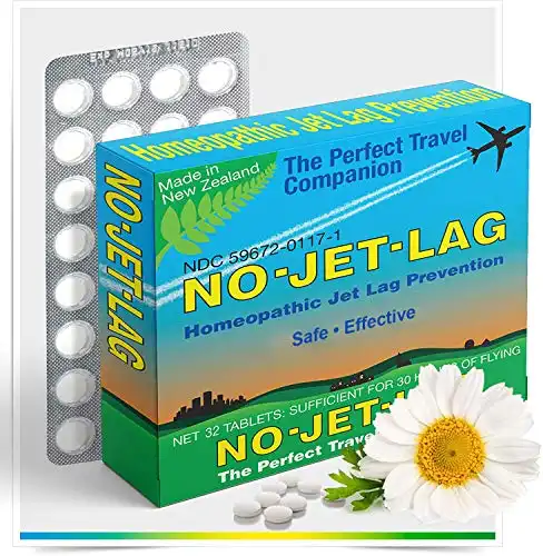 Miers Labs No Jet Lag Homeopathic Jet Lag Remedy, Blue 32 Count