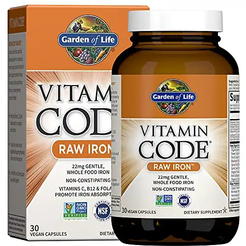 Vitamin Code Raw Iron 30ct Capsules