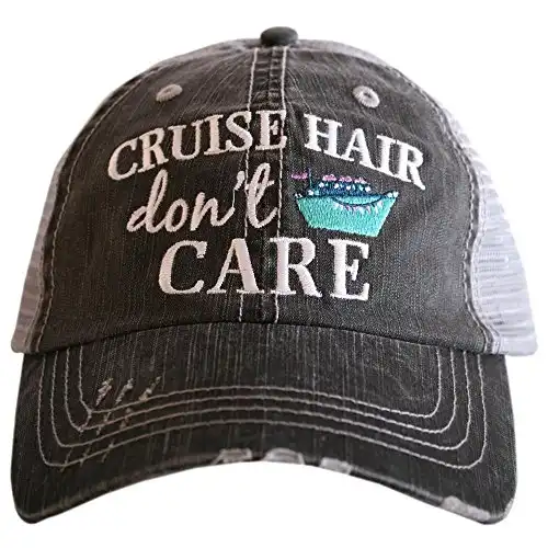 KATYDID Cruise Hair Don t Care Baseball Cap - Trucker Hat for Women- Stylish Cute Cruise Essential Mint