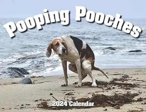 Pooping Pooches White Elephant Gag Gift Calendar