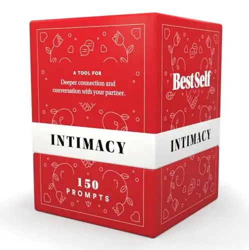 BestSelf Intimacy Deck 150 Relationship Building Conversation Cards Starters Couples Games, Meaningful Couples Card Game - Romantic Couples Strengthen Relationship Cards, and Questions for Couples