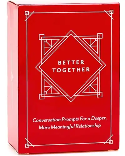 BETTER TOGETHER Honest Conversation Starter Couple Games - 100 Romantic & Deep Couple Questions Card Games - Relationship Cards for Couples Date Night Game Ideas - Couple Gifts Ideas