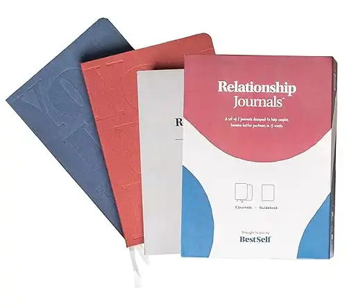 BestSelf Couples Journal for Him and Her 13 Week Marriage workbooks for couples to Grow Love Together - relationship journal for couples, Ideal Couples Gifts