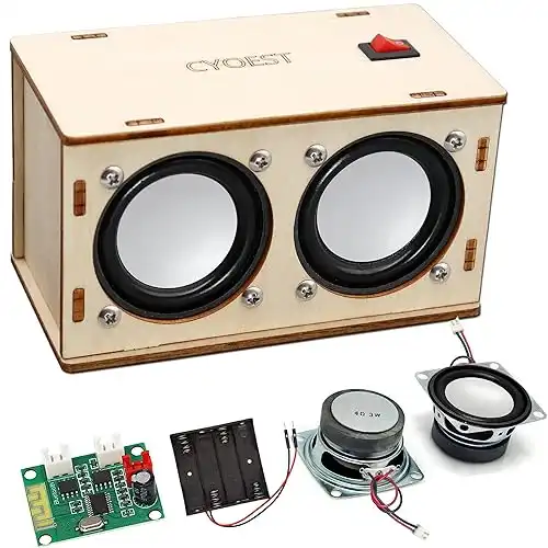 STEM Projects for Kids & Adults Build Your Own Bluetooth Speaker - Science Experiment Electronics Kit | Beginner's Starter DIY Set,STEM Gifts for Teenage Girls + Boys Ages 10 and Up (Dual Spe...