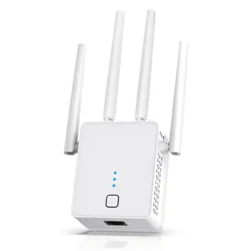 WiFi Extender, 2024 Fastest WiFi Booster 1200Mbps Dual Band (5GHz/2.4GHz) WiFi Extenders Signal Booster for Home, WiFi Repeater with Ethernet Port Covers up to 10000sq. ft and 55 Devices