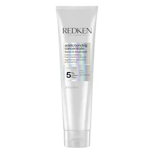 Redken Bonding Leave In Conditioner for Damaged Hair | Acidic Bonding Concentrate | Sulfate Free Leave In Treatment | Strengthens Weak Hair | Hair Repair | Safe for Color-Treated Hair & All Hair T...